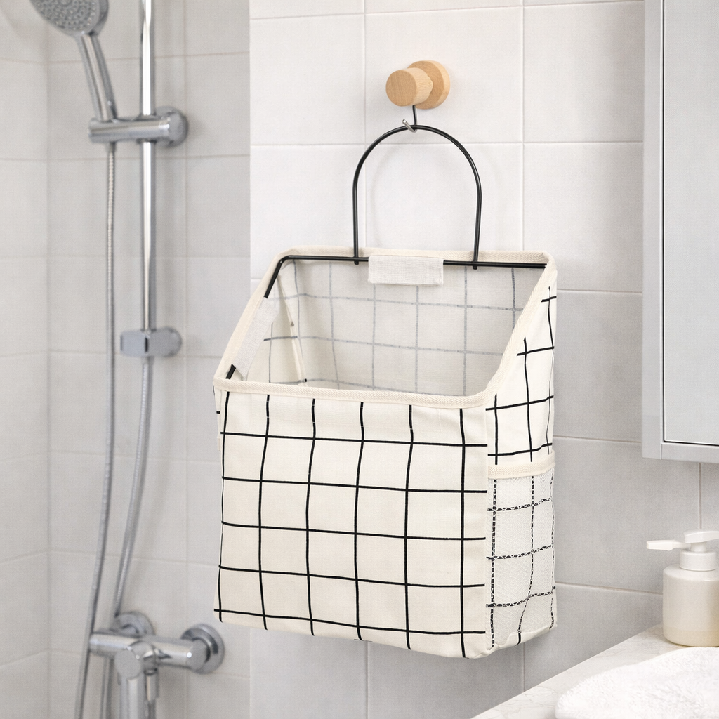 Wall Mounted Canvas Hanging Storage Bag