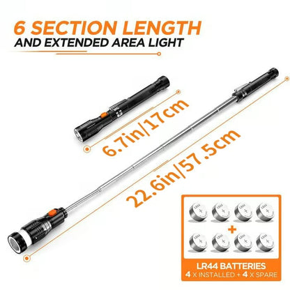 Magnetic Pickup Tool with LED Light & Extendable Reach