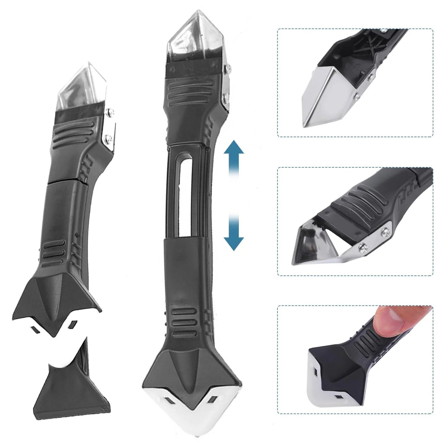Fix Messy Caulk in Seconds – 3-in-1 Tool
