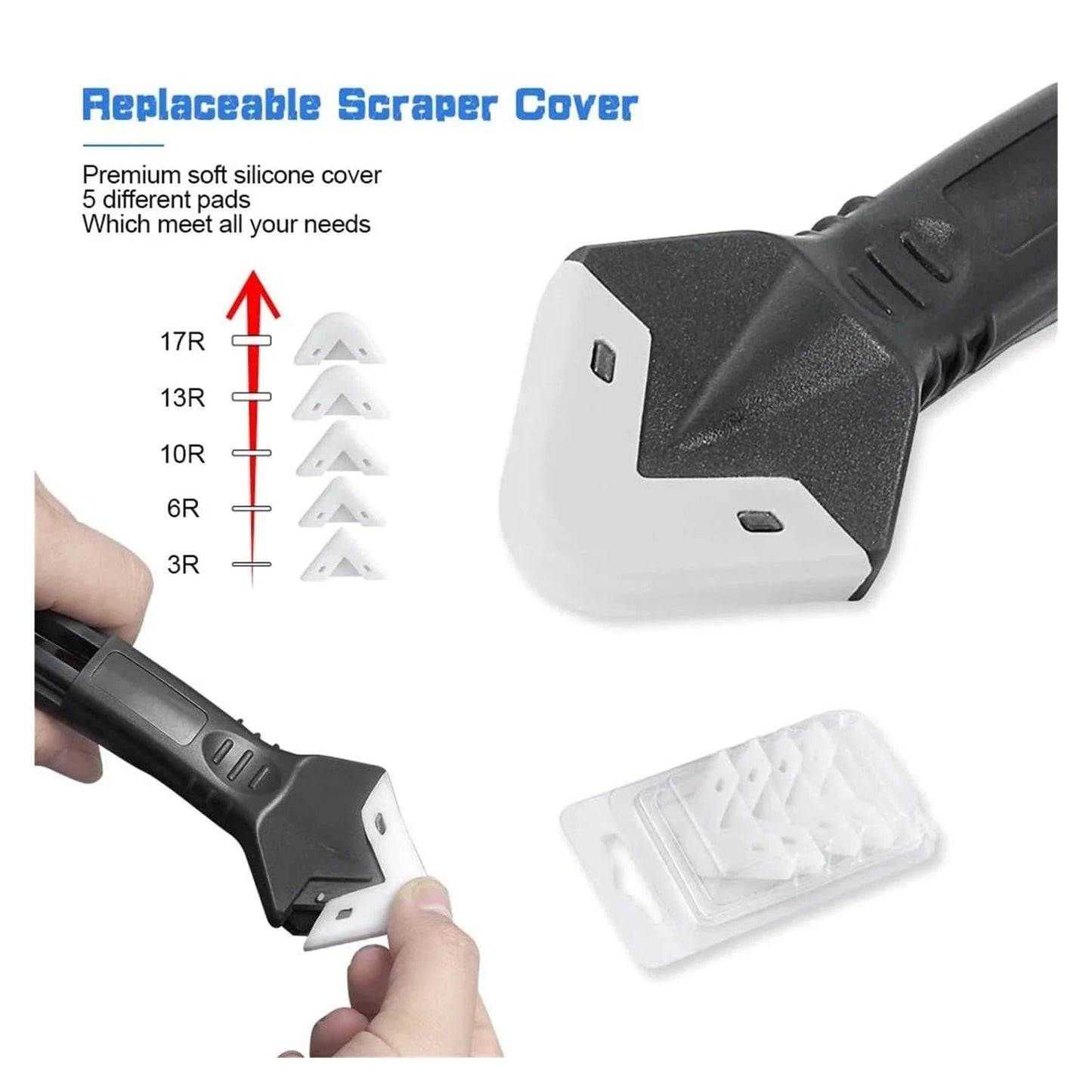 Fix Messy Caulk in Seconds – 3-in-1 Tool