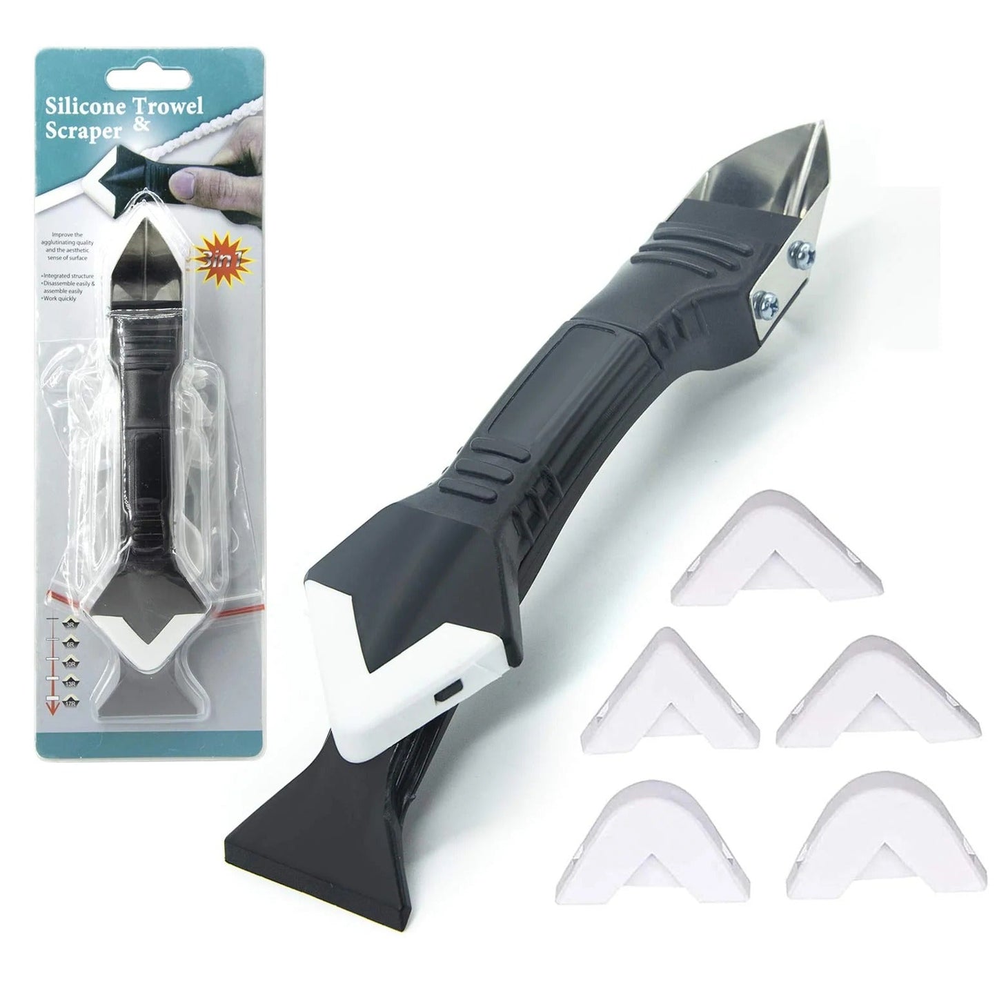 Fix Messy Caulk in Seconds – 3-in-1 Tool