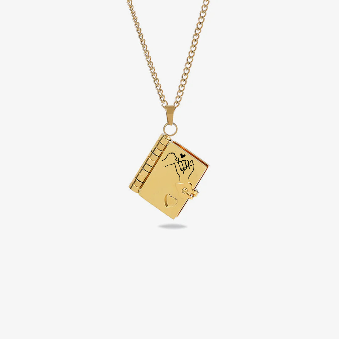 For Daughter - I'm Always With You Book Necklace
