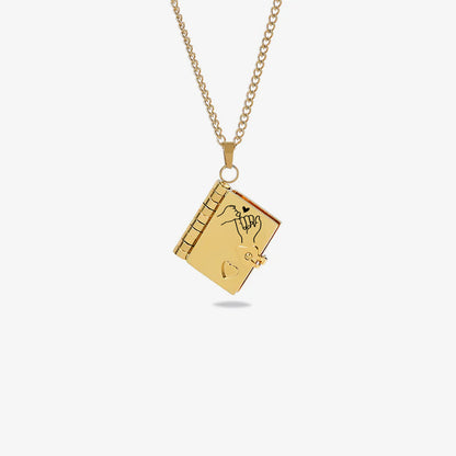 For Daughter - I'm Always With You Book Necklace