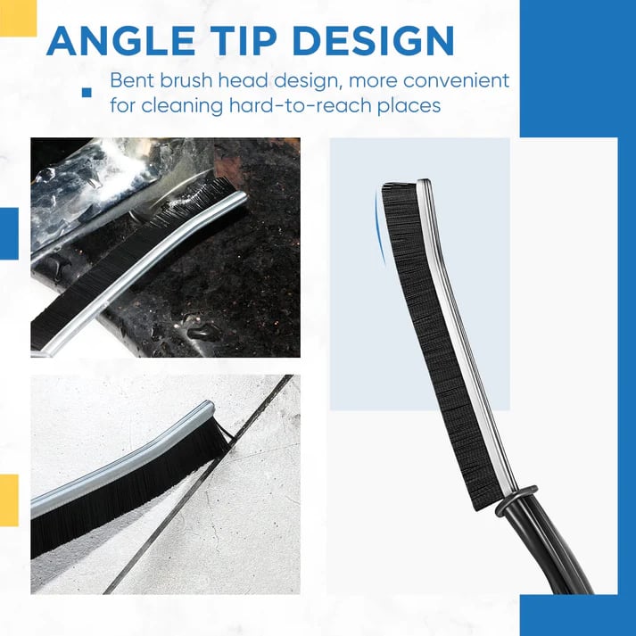 Hard Bristle Crevice Cleaning Brush – Deep Gap Scrubber