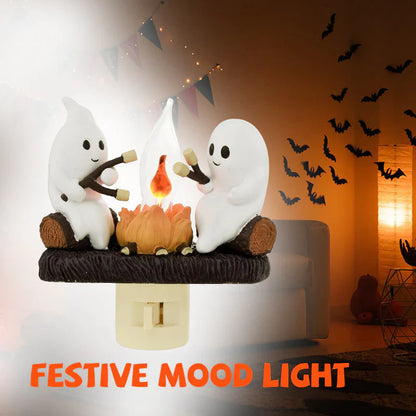 Ghost Campfire Flickering Nightlight✨🔥👻