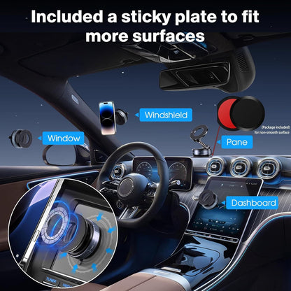 MagLock 360° Vacuum Magnetic Phone Mount – Rock-Solid Grip Anywhere, Any Angle
