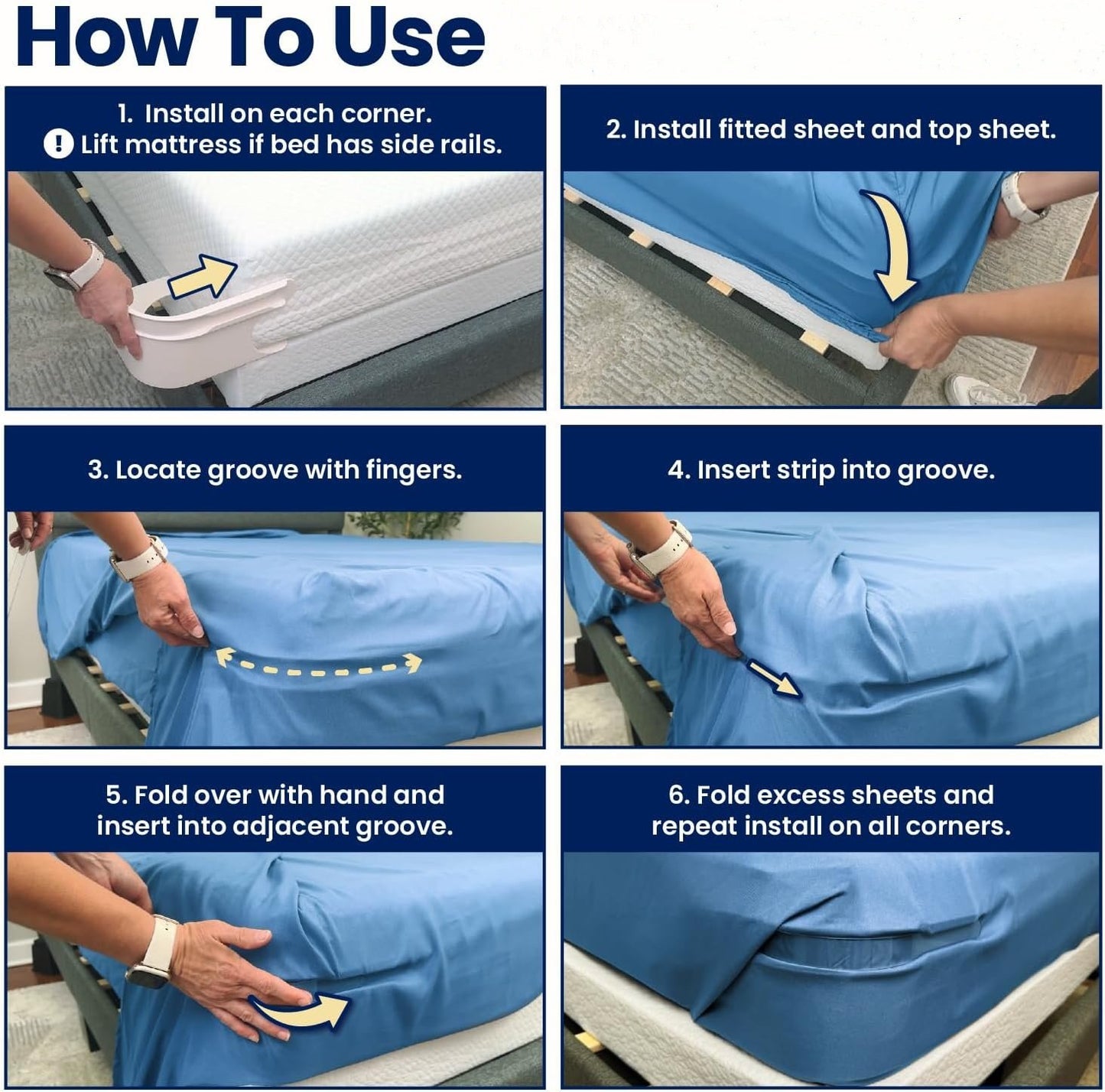 Adjustable Bed Sheet Holder – Secure & Non-Slip Fit