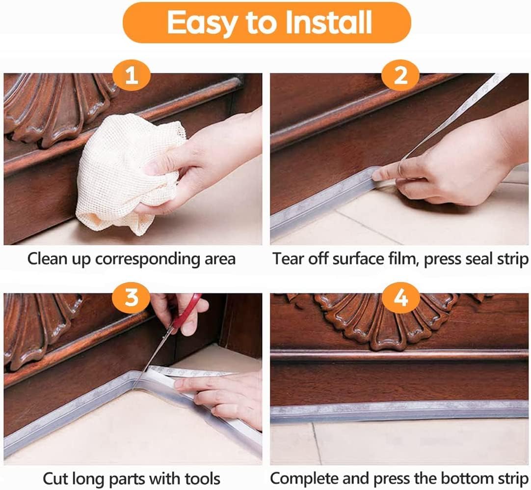 Door Weather Stripping Seal – Keep Wind, Dust & Noise Out (5M/16.4FT)
