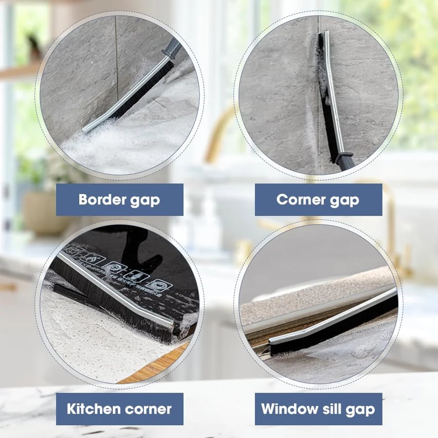 Hard Bristle Crevice Cleaning Brush – Deep Gap Scrubber