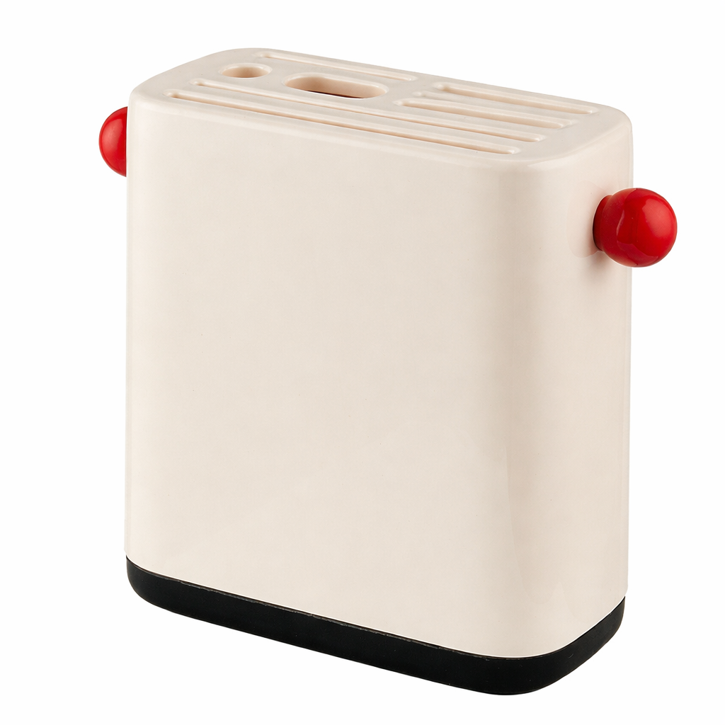 Cream Style Universal Knife Block & Utensil Holder