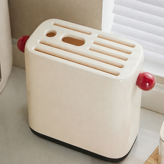 Cream Style Universal Knife Block & Utensil Holder