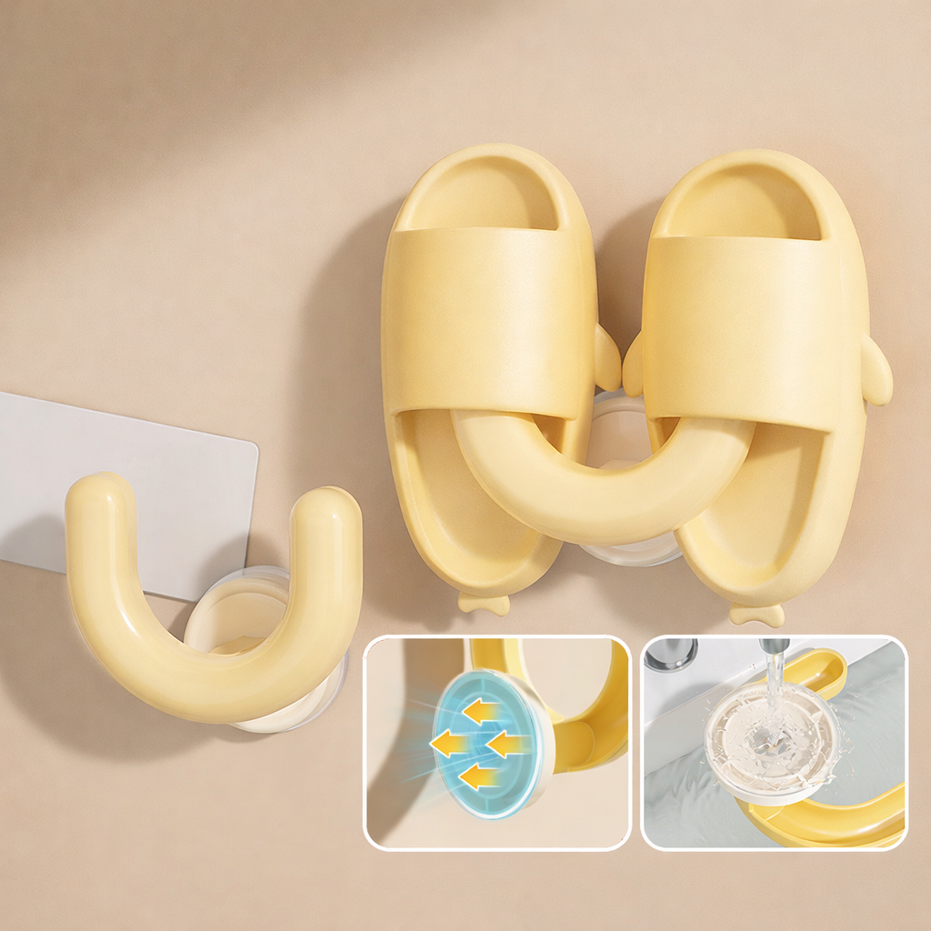 Dopamine Style Suction Cup Slipper Rack