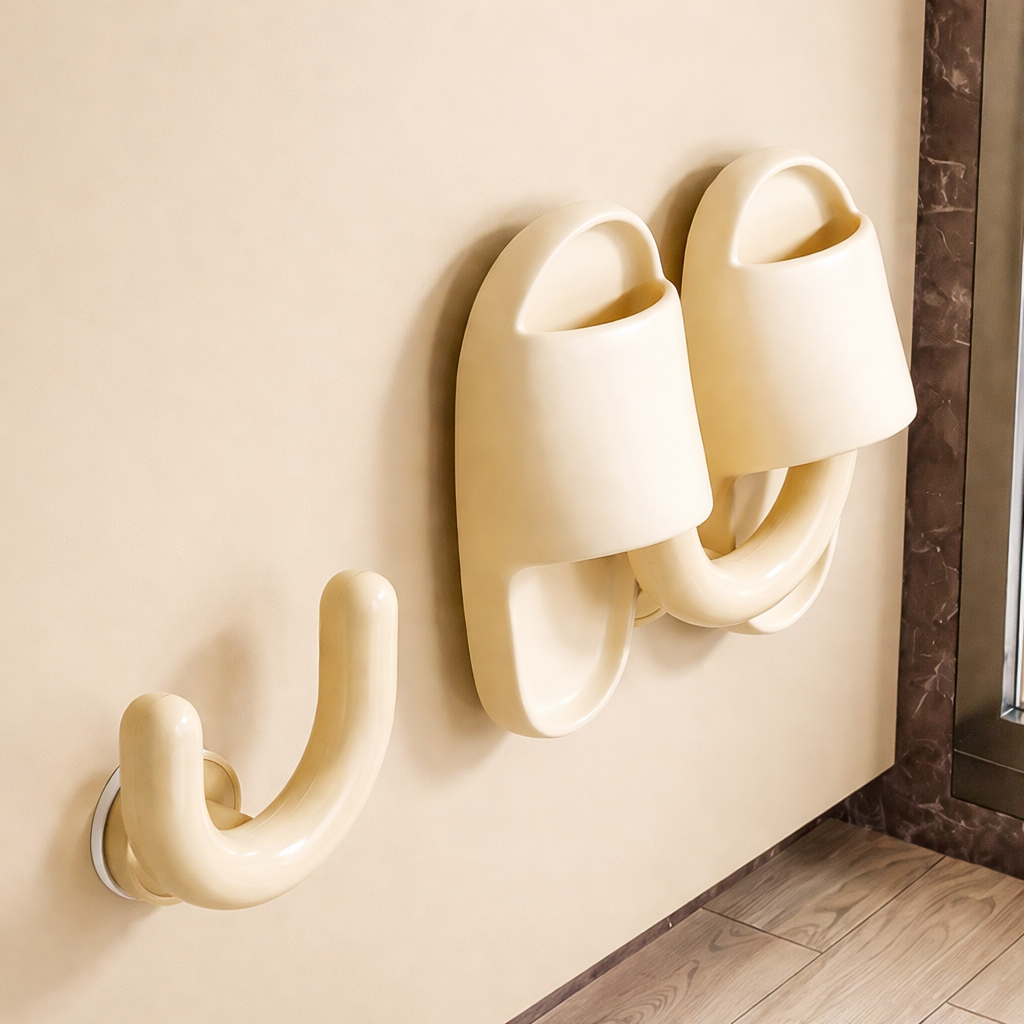 Dopamine Style Suction Cup Slipper Rack