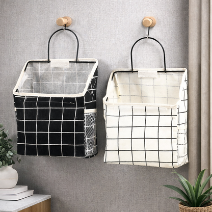 Wall Mounted Canvas Hanging Storage Bag