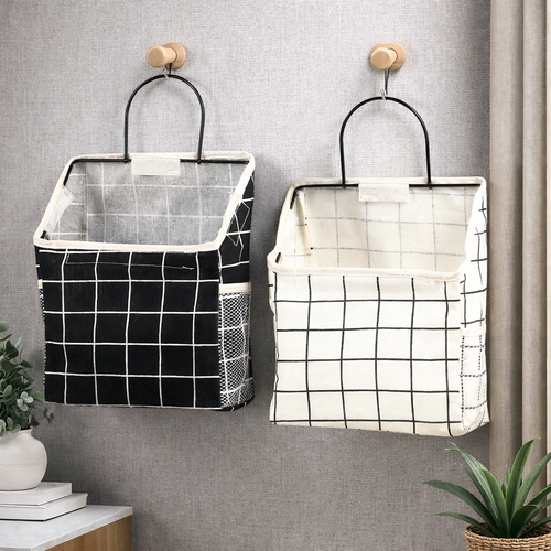Wall Mounted Canvas Hanging Storage Bag