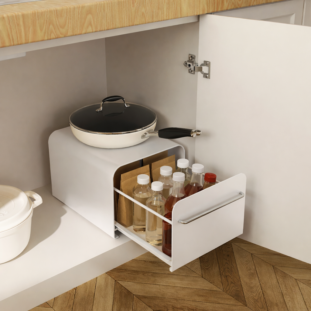 Pull-Out Drawer Storage Rack