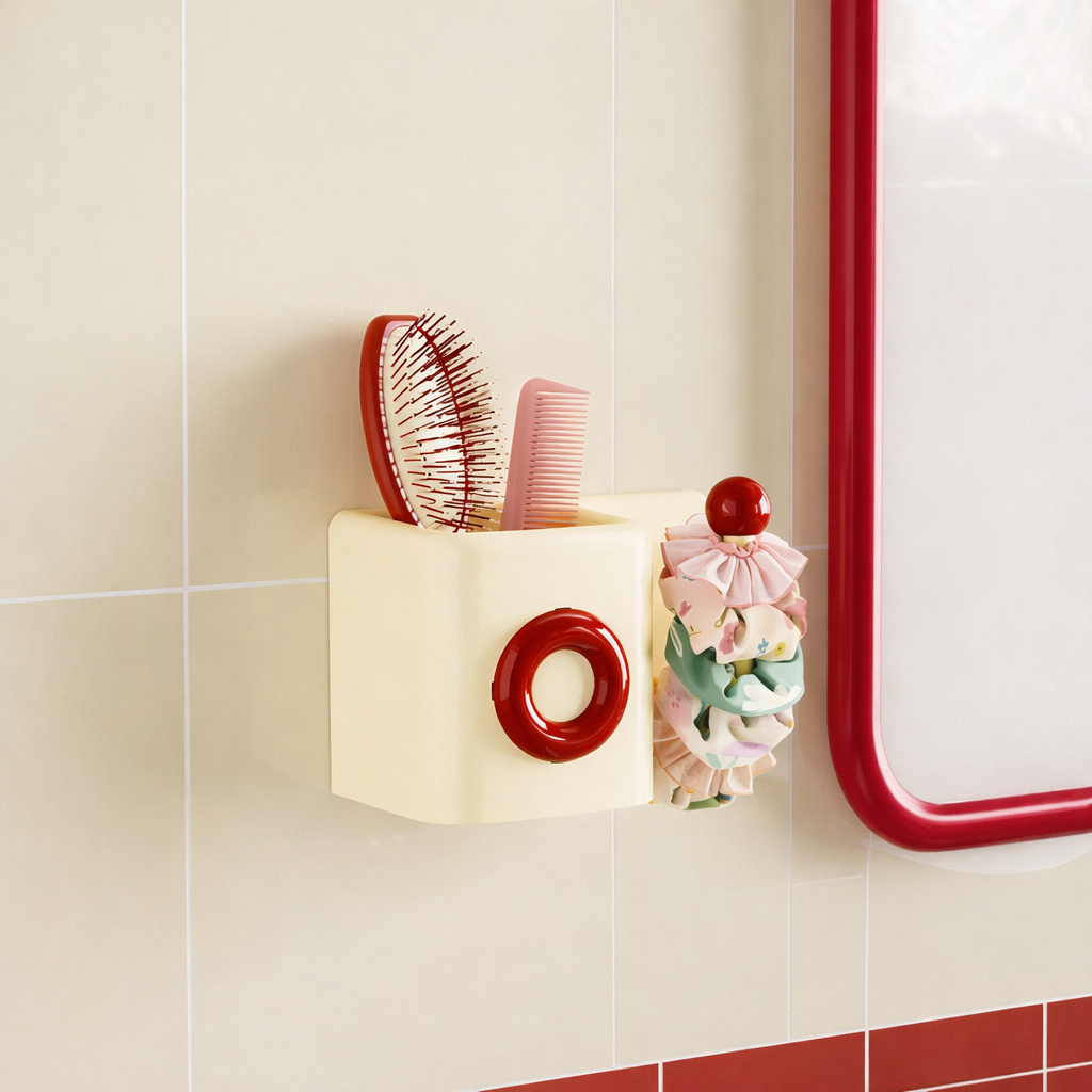 Macaron Wall-Mounted Organizer Box with Hook