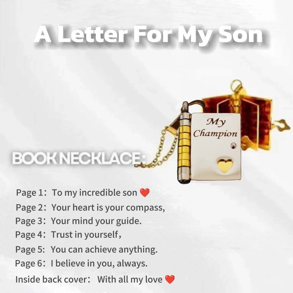 For Daughter - I'm Always With You Book Necklace