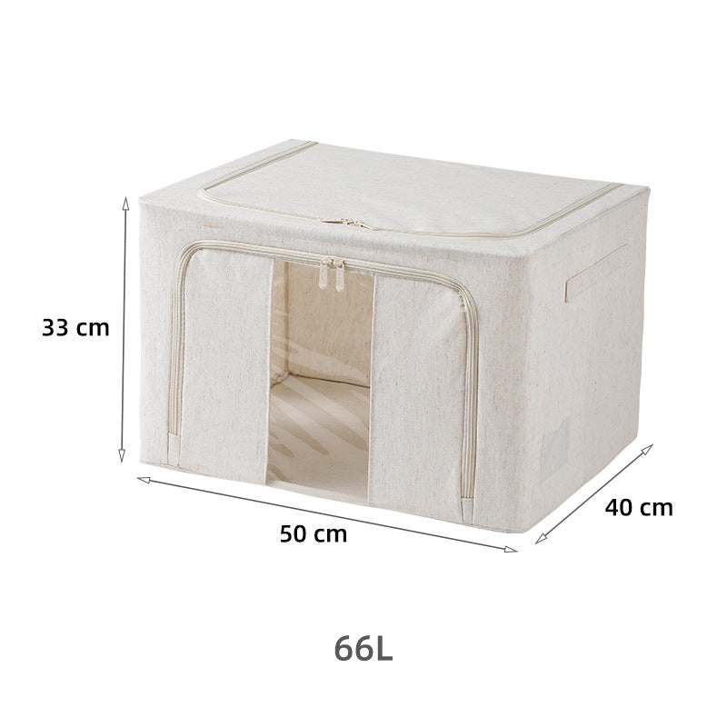 Cotton Linen Foldable Storage Bin