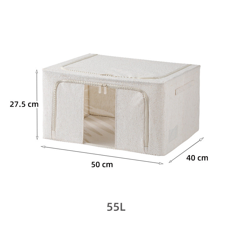 Cotton Linen Foldable Storage Bin