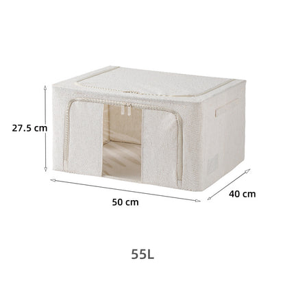 Cotton Linen Foldable Storage Bin