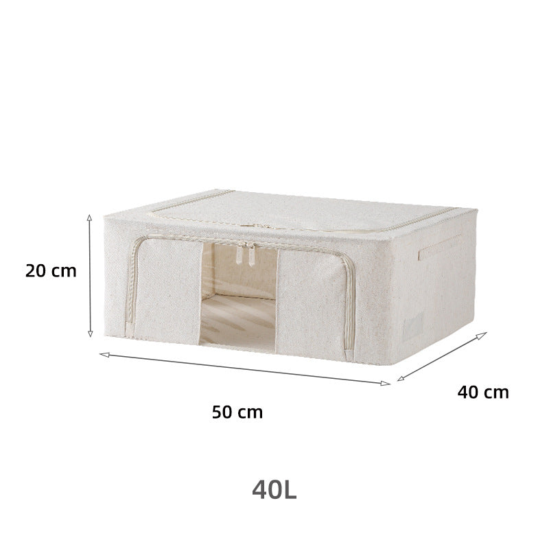 Cotton Linen Foldable Storage Bin