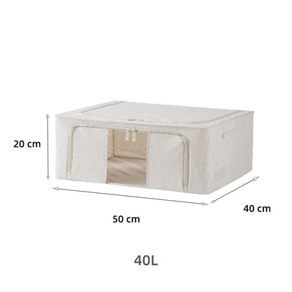 Cotton Linen Foldable Storage Bin
