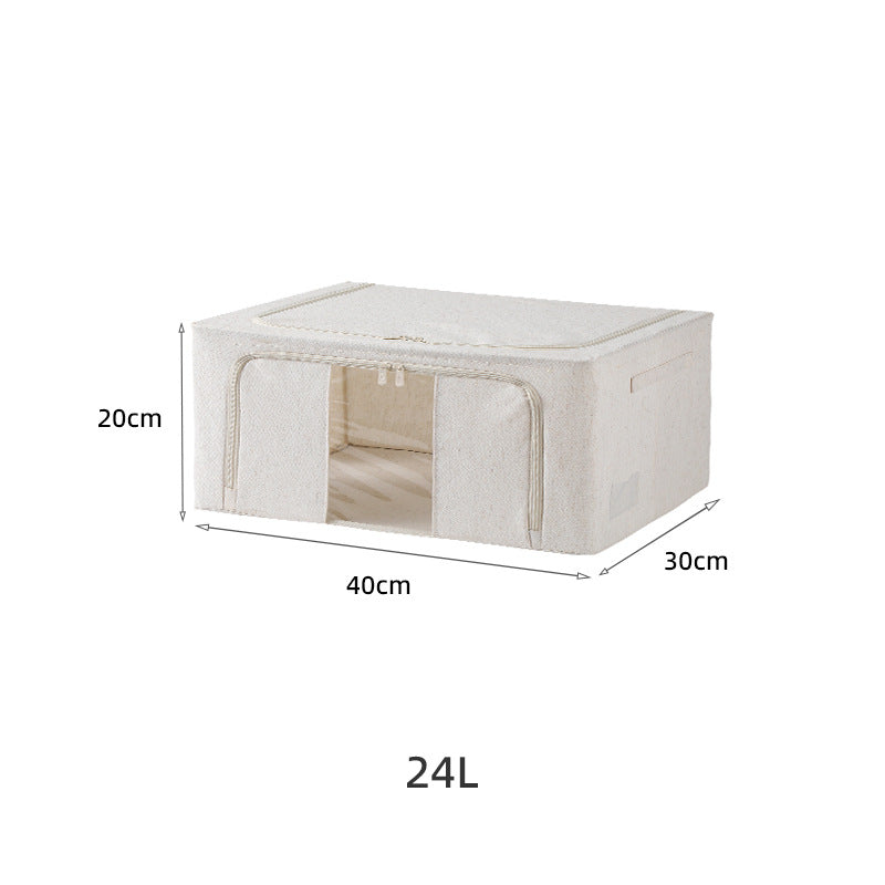 Cotton Linen Foldable Storage Bin