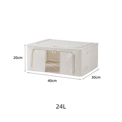 Cotton Linen Foldable Storage Bin