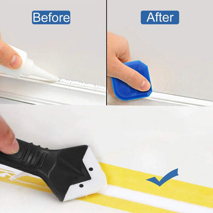 Fix Messy Caulk in Seconds – 3-in-1 Tool