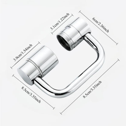 1440° Rotating Faucet Aerator – Flexible Water Flow Extension