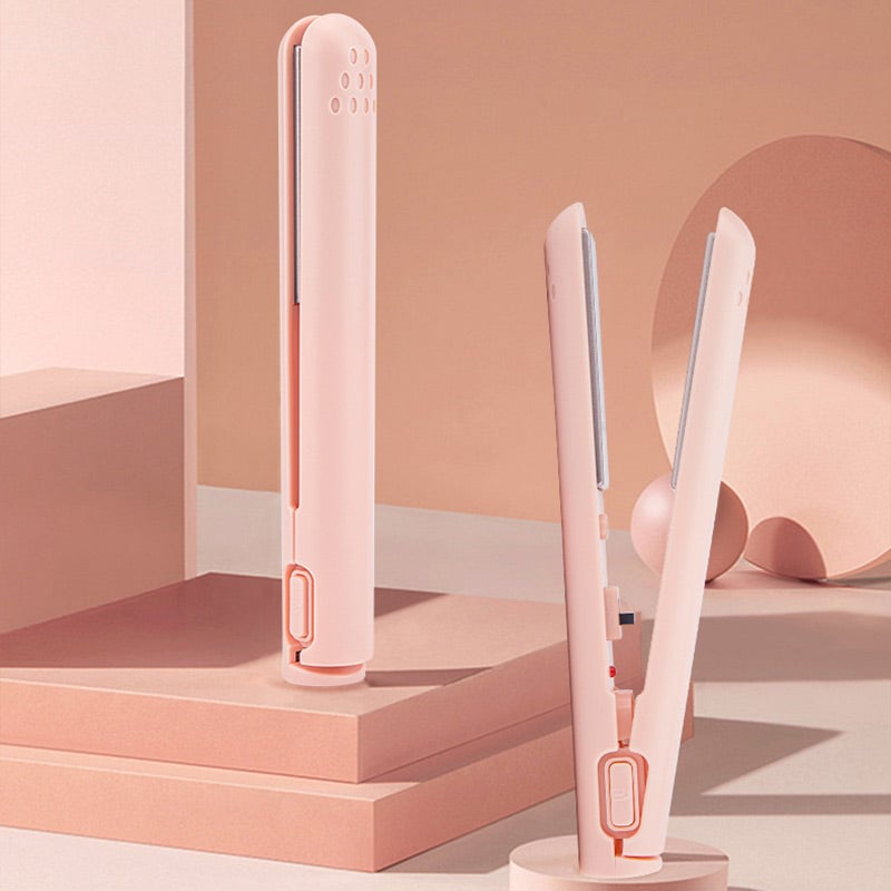 Portable 2-in-1 Mini Curling & Straightening Iron