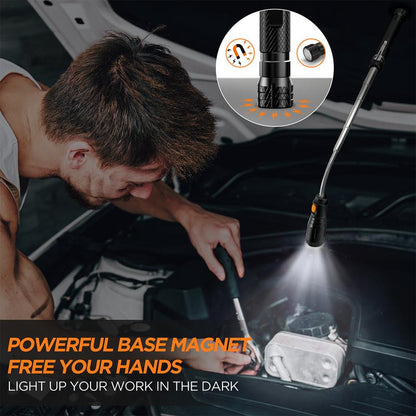 Magnetic Pickup Tool with LED Light & Extendable Reach