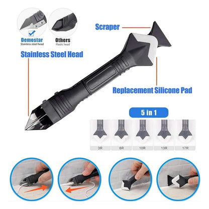 Fix Messy Caulk in Seconds – 3-in-1 Tool